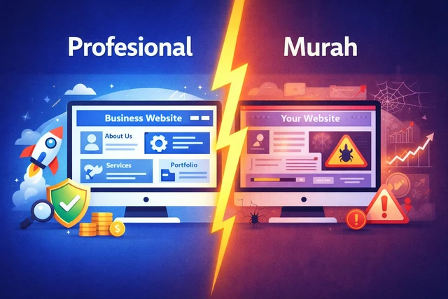 Perbedaan Website Profesional dan Website Murah: Risiko yang Sering Diabaikan Bisnis
