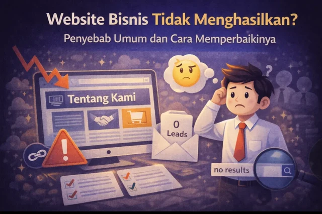 Website Bisnis Tidak Menghasilkan? Ini Penyebab & Solusinya