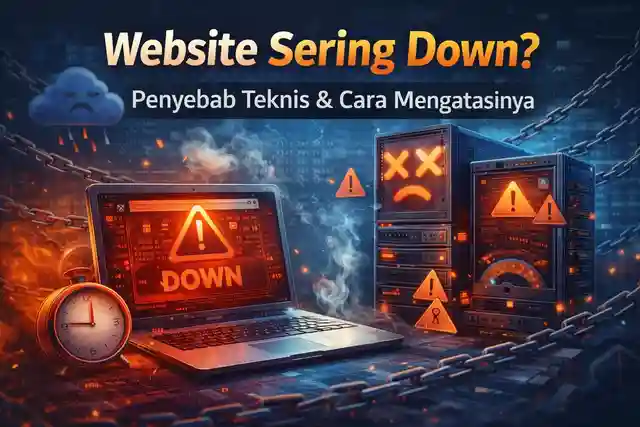 Website Sering Down? Penyebab Teknis & Cara Mengatasinya